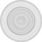 Ekena Millwork Standard Grayson Bullseye Rosette With Rounded Edge, 5"W x 5"H x 3/4"P ROSP050X050X075GRY04 - alternate 4